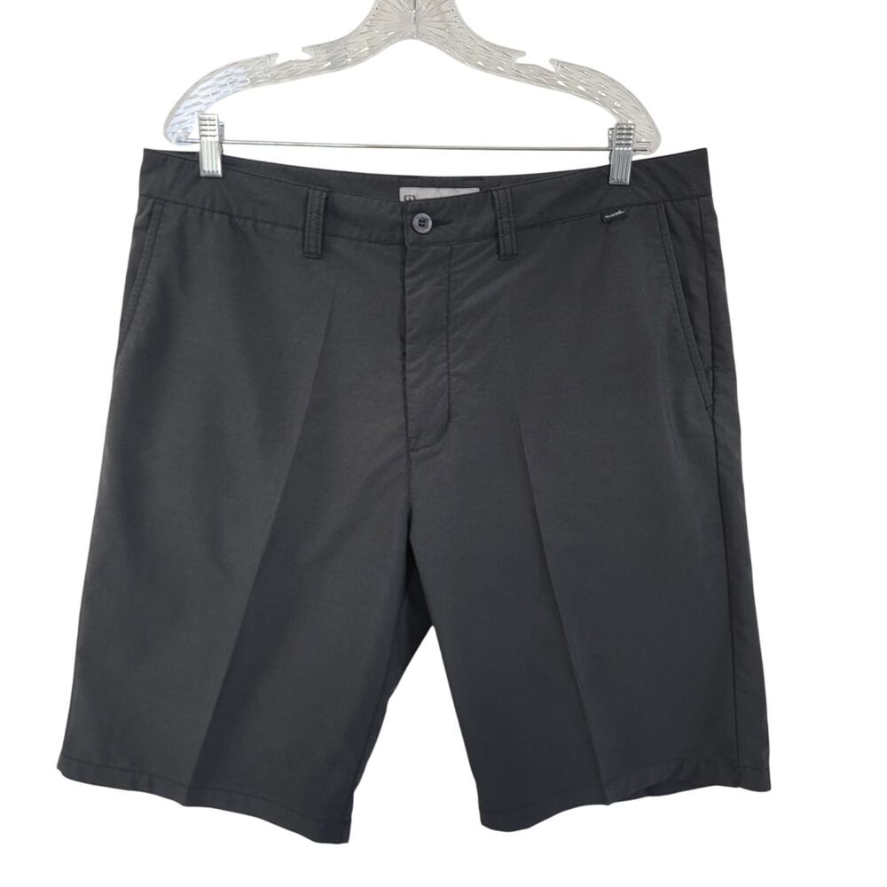 Travis Mathew Mens‎ Golf Shorts Charcoal Gray Stretch Flat Front Size 38 123280
